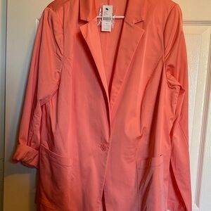Lane Bryant Vibrant Coral Blazer